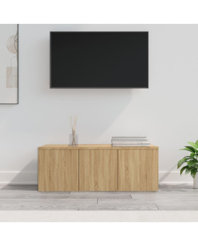 Meuble TV Chêne sonoma 80x34x30 cm Bois d'ingénierie | Mobilier & Déco