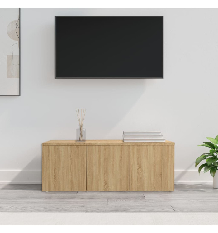 Meuble TV Chêne sonoma 80x34x30 cm Bois d'ingénierie | Mobilier & Déco