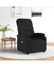 Fauteuil électrique de massage Noir Tissu | Mobilier & Déco
