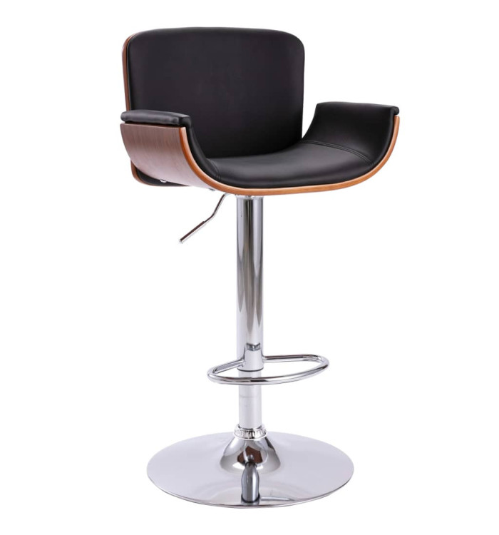 Tabouret de bar Noir Similicuir | Mobilier & Déco