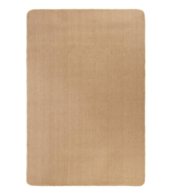 Tapis en jute avec support en latex 140x200 cm Naturel | Mobilier & Déco