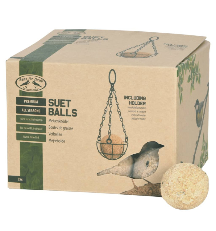 Esschert Design Boules de suif pour oiseaux 4 saisons avec support | Mobilier & Déco