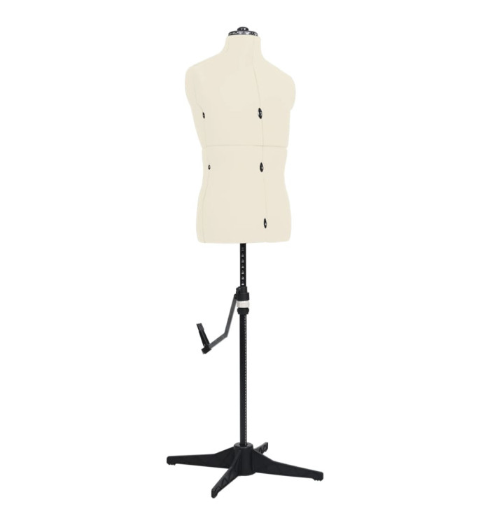 Mannequin de couture ajustable pour homme Crème Taille 37-45 | Mobilier & Déco