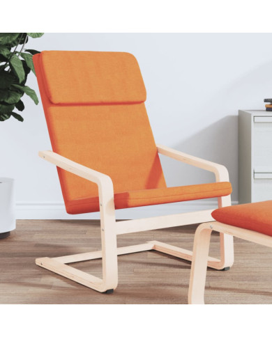 Chaise de relaxation Jaune foncé Tissu | Mobilier & Déco