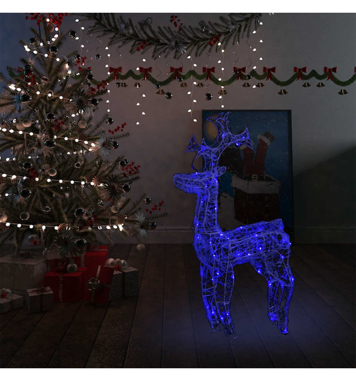 Renne de décoration de Noël 90 LED 60x16x100 cm Acrylique | Mobilier & Déco