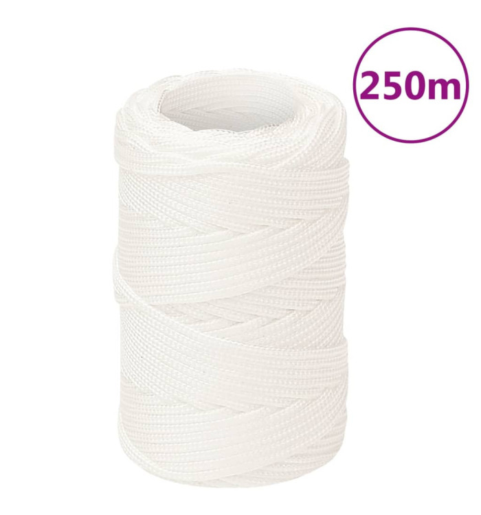 Corde de bateau Blanc complet 2 mm 250 m Polypropylène | Mobilier & Déco