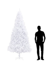 Sapin de Noël artificiel 300 cm Blanc | Mobilier & Déco