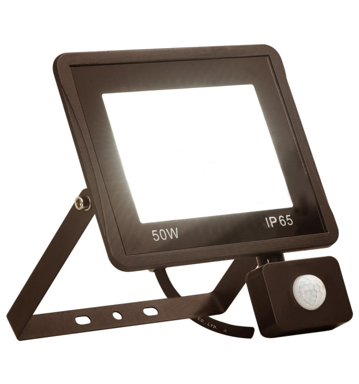 Projecteur à LED avec capteur 50 W Blanc chaud | Mobilier & Déco