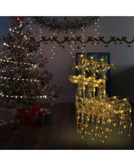 Décorations de Noël de renne 3 pcs 60x16x100 cm Acrylique | Mobilier & Déco