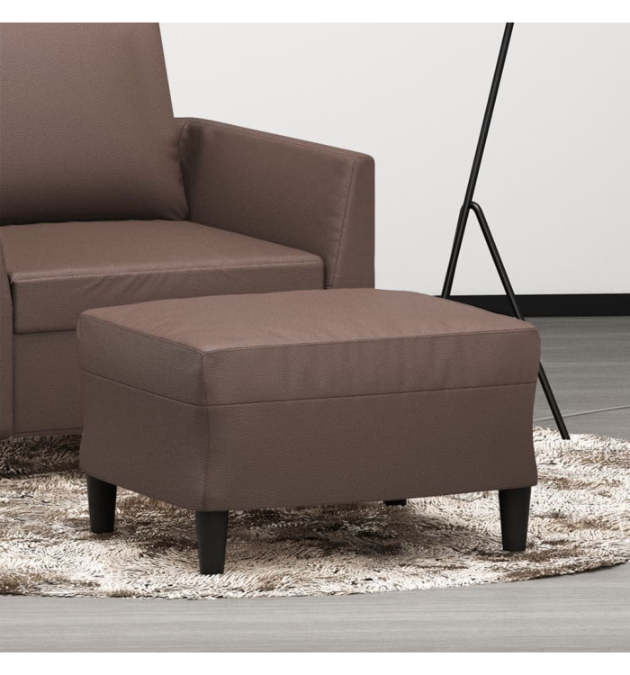Repose-pied Marron 60x50x41 cm Similicuir | Mobilier & Déco