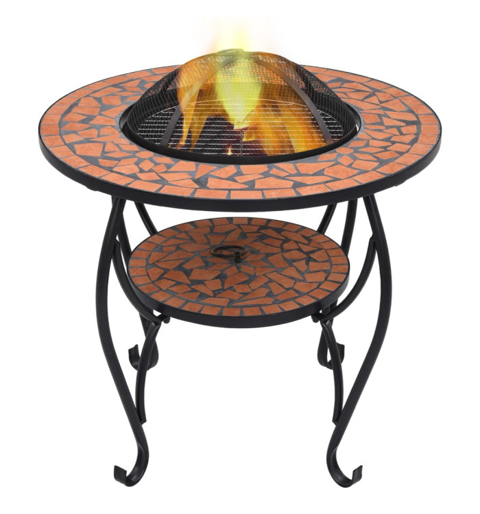 Table de foyer mosaïque Terre cuite 68 cm Céramique | Mobilier & Déco