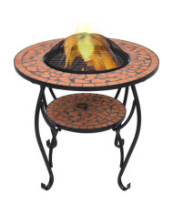 Table de foyer mosaïque Terre cuite 68 cm Céramique | Mobilier & Déco