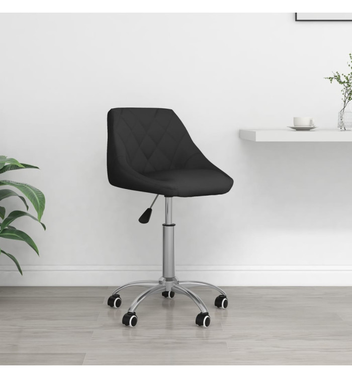 Chaise de bureau pivotante Noir Similicuir | Mobilier & Déco