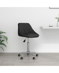 Chaise de bureau pivotante Noir Similicuir | Mobilier & Déco