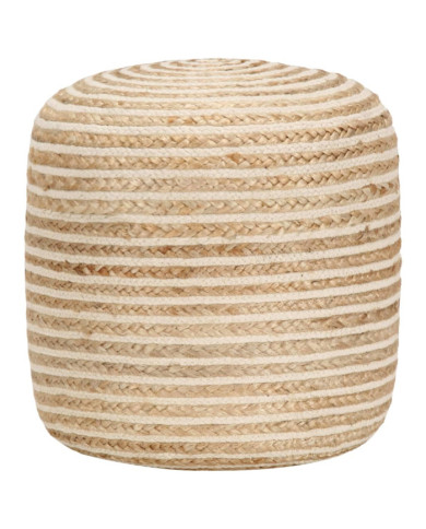 Pouf fait à la main 40 x 45 cm Jute | Mobilier & Déco
