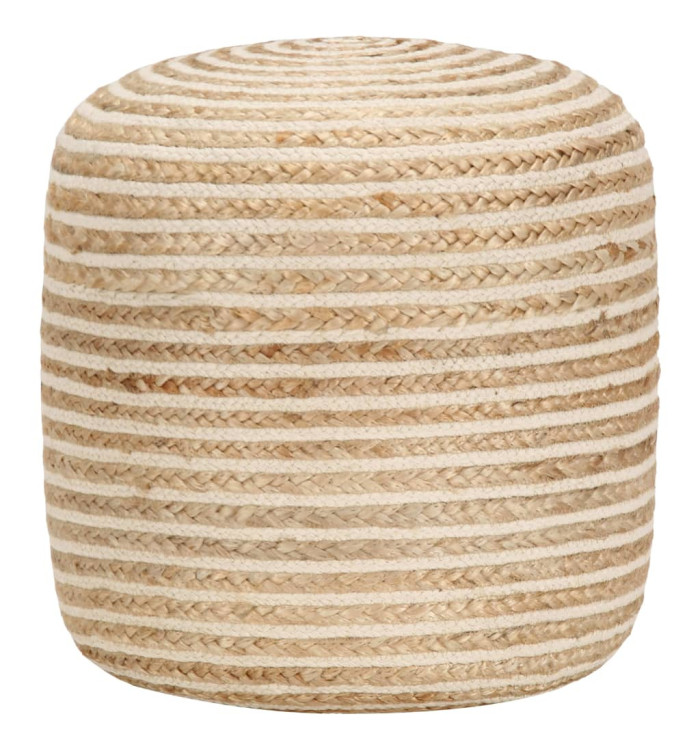 Pouf fait à la main 40 x 45 cm Jute | Mobilier & Déco