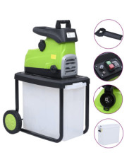 Broyeur électrique de jardin avec sac de collecte 2800 W | Mobilier & Déco