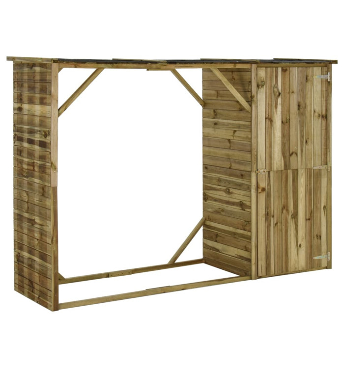 Abri d'outils de jardin Pin 253 x 80 x 170 cm | Mobilier & Déco