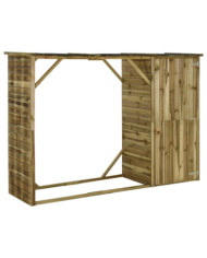 Abri d'outils de jardin Pin 253 x 80 x 170 cm | Mobilier & Déco