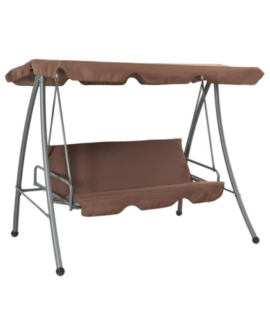 Balancelle d'extérieur avec auvent Couleur café | Mobilier & Déco