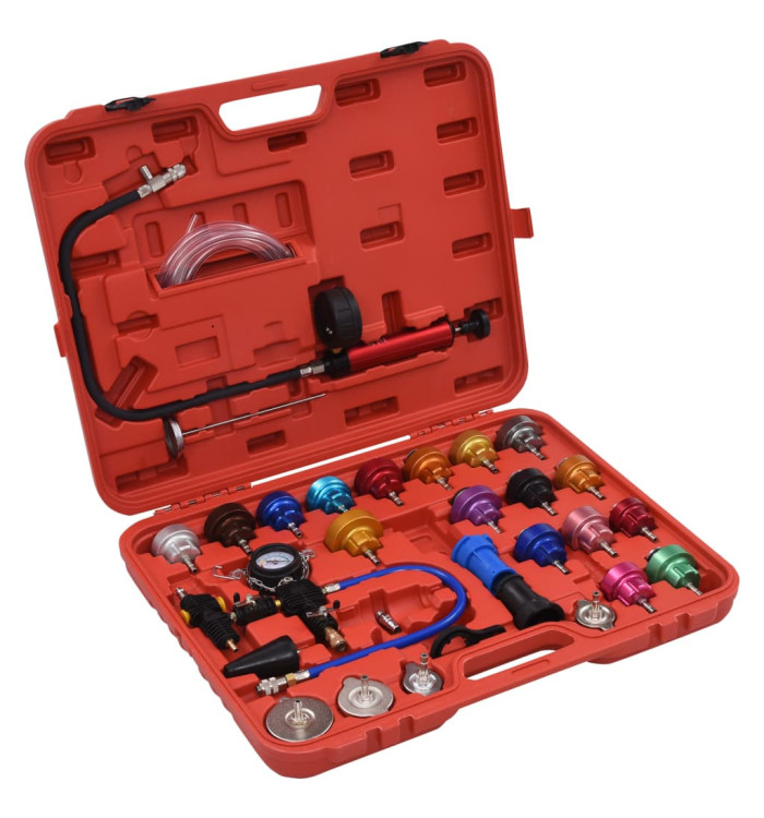 Testeur de pression pour refroidissement et bouchon 28 pcs | Mobilier & Déco