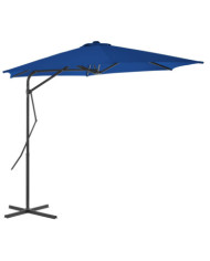 Parasol de jardin avec mât en acier bleu 300x230 cm | Mobilier & Déco