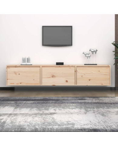 Meubles TV 3 pcs bois massif de pin | Mobilier & Déco