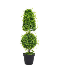 Plante de buis artificiel avec pot Vert 100 cm | Mobilier & Déco