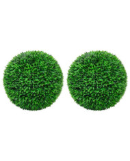 Boules de buis artificielles 2 pcs 55 cm | Mobilier & Déco