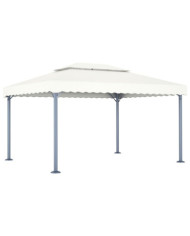 Tonnelle 400x300 cm Crème Aluminium | Mobilier & Déco