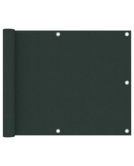 Écran de balcon Vert foncé 75x500 cm Tissu Oxford | Mobilier & Déco