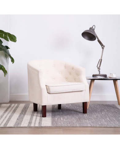 Fauteuil beige tissu | Mobilier & Déco