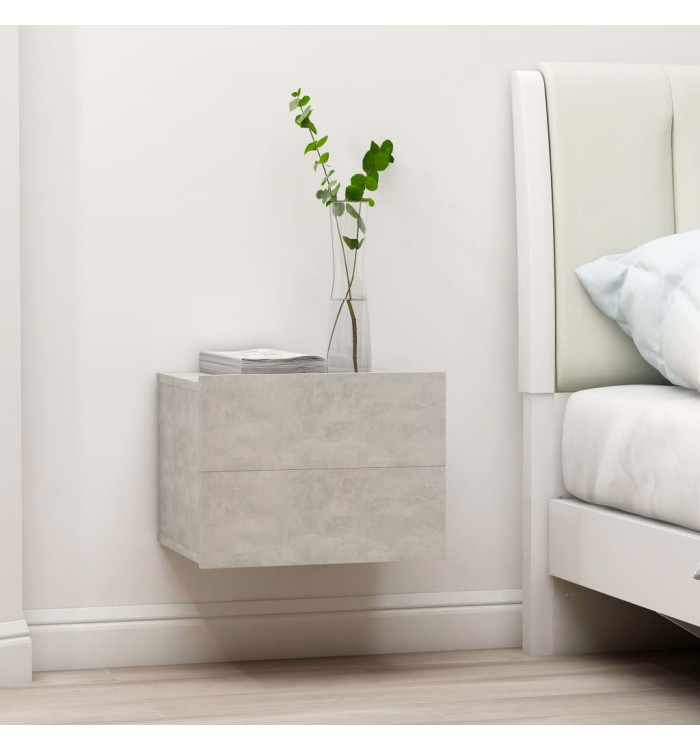 Tables de chevet 2 pcs Gris béton 40x30x30 cm Bois ingénierie | Mobilier & Déco