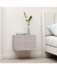 Tables de chevet 2 pcs Gris béton 40x30x30 cm Bois ingénierie | Mobilier & Déco