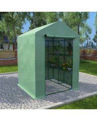 Serre avec étagères Acier 143x143x195 cm | Mobilier & Déco