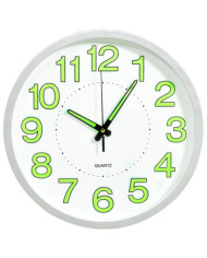 Horloge murale lumineuse Blanc 30 cm | Mobilier & Déco