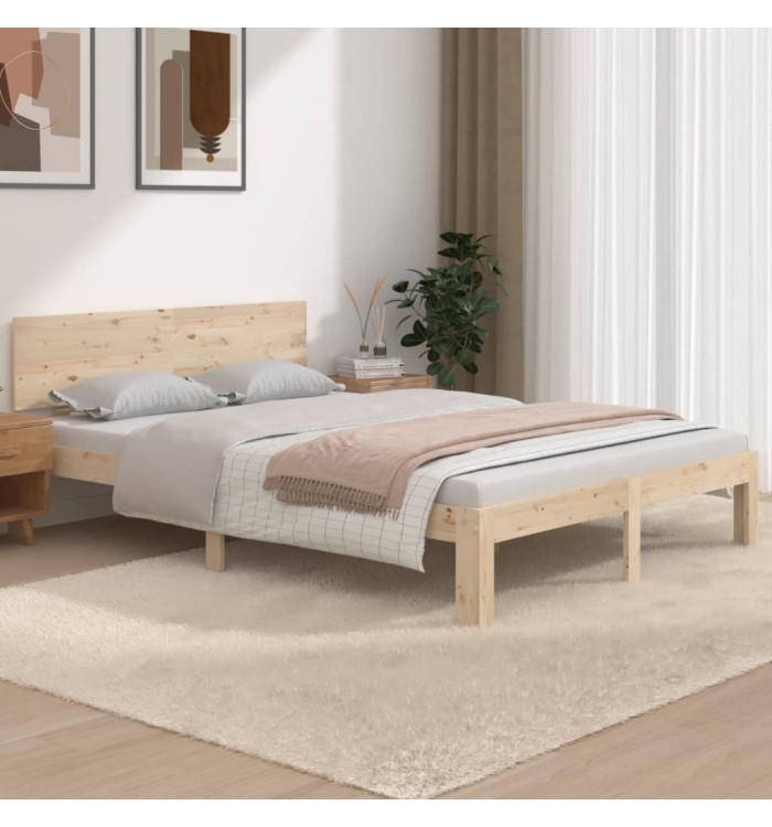 Cadre de lit sans matelas 135x190 cm | Mobilier & Déco