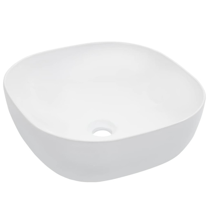 Lavabo 42,5x42,5x14,5 cm Céramique Blanc | Mobilier & Déco