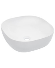 Lavabo 42,5x42,5x14,5 cm Céramique Blanc | Mobilier & Déco