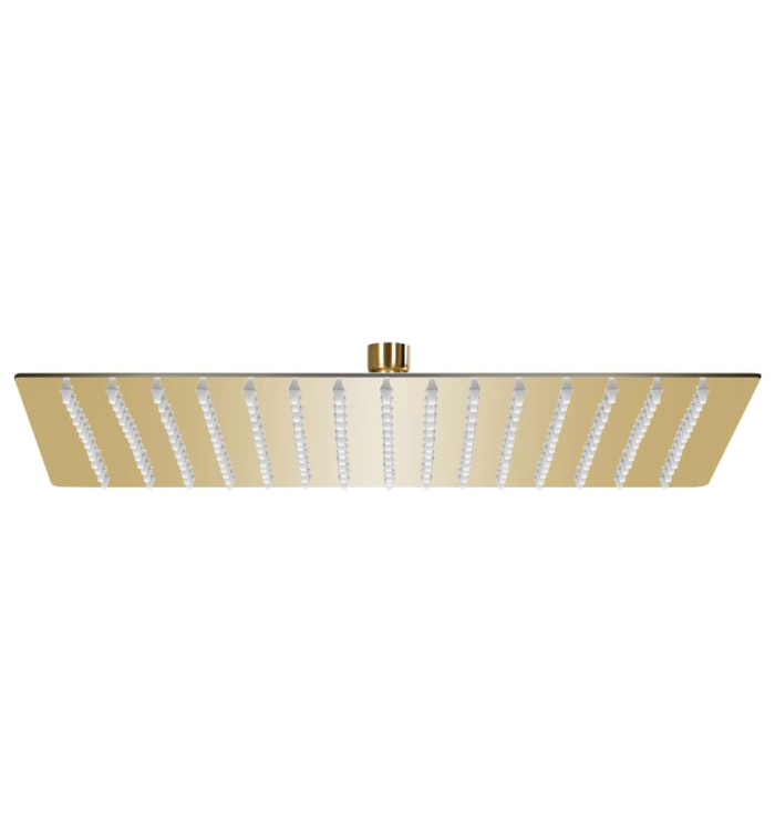 Pomme de douche pluie Acier inoxydable 40x40 cm Carrée Doré | Mobilier & Déco