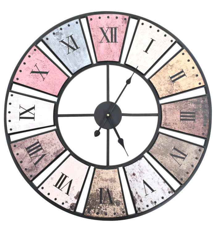 Horloge murale vintage avec mouvement à quartz 60 cm XXL | Mobilier & Déco
