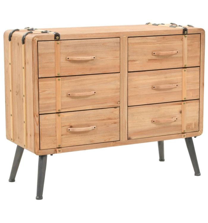 Armoire à tiroirs bois de sapin massif 91x35x73 cm | Mobilier & Déco