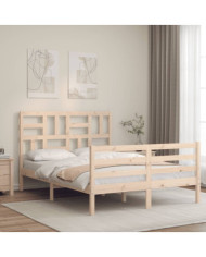 Cadre de lit sans matelas 120x200 cm bois massif | Mobilier & Déco