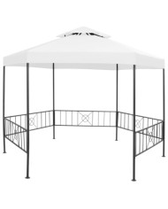 Belvédère de jardin 323x275x265 cm Blanc 180 g/m² | Mobilier & Déco