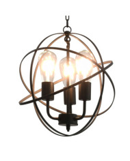 Lampe suspendue Noir Sphère 3 ampoules E27 | Mobilier & Déco