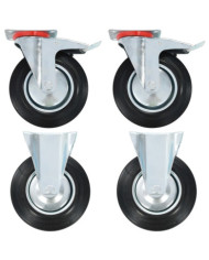 Roulettes 4 pcs 200 mm | Mobilier & Déco