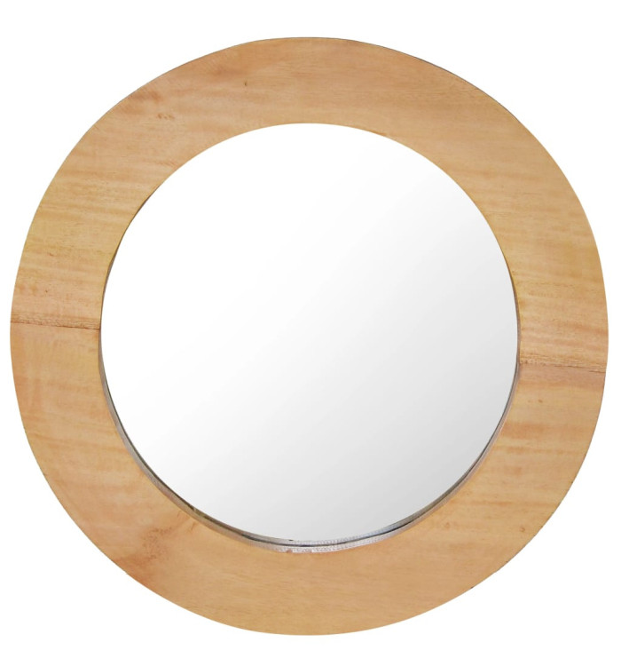 Miroir mural 40 cm Teck Rond | Mobilier & Déco