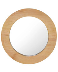 Miroir mural 40 cm Teck Rond | Mobilier & Déco