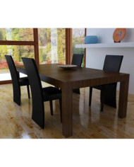 Chaises à manger lot de 4 noir similicuir | Mobilier & Déco