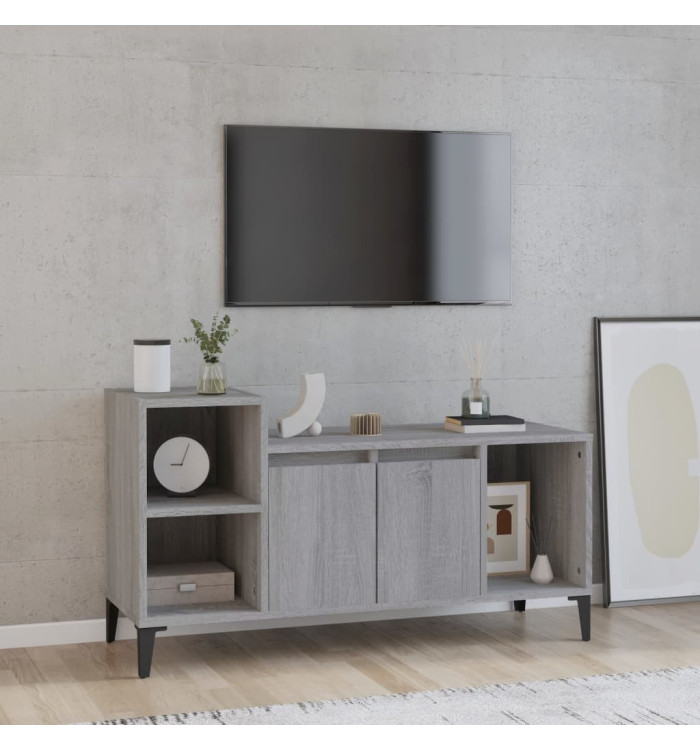 Meuble TV Sonoma gris 100x35x55 cm Bois d'ingénierie | Mobilier & Déco